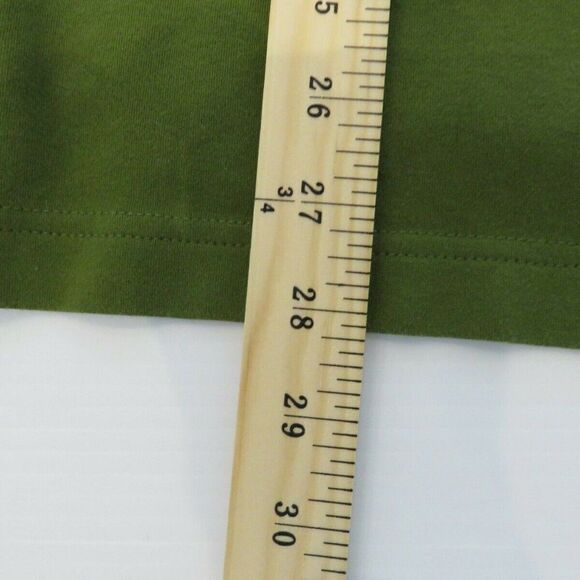 IZOD Golf Polo Shirt Olive Green 100% Heavyweight Cotton Logo Men's Large - Picture 7 of 7